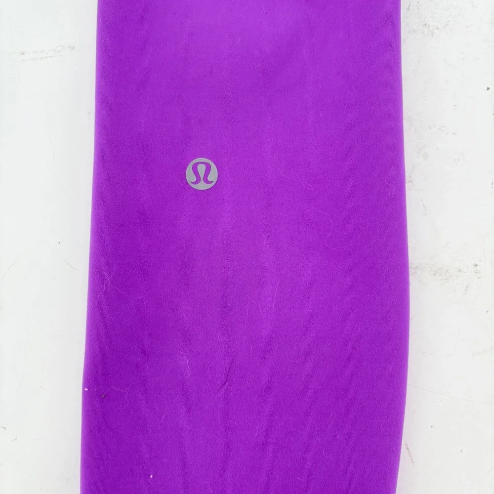 lululemon bright purple high waisted leggings 4 running pants yoga